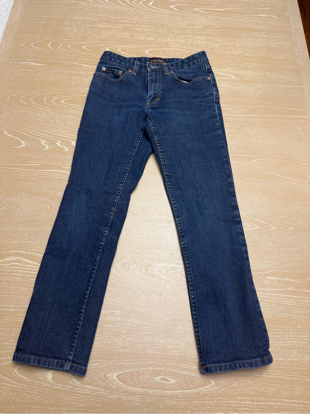 Banana Republic Dark Blue Straight-Leg Women's Jeans